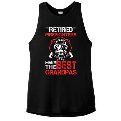 Grandfather Retired Firefighters Make The Best Grandpas Cute Gift Ladies PosiCharge Tri-Blend Wicking Tank