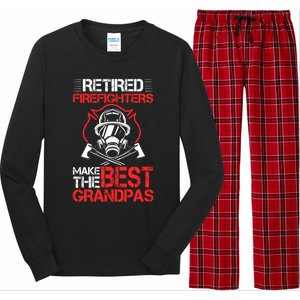 Grandfather Retired Firefighters Make The Best Grandpas Cute Gift Long Sleeve Pajama Set