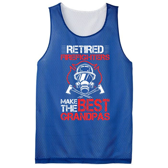 Grandfather Retired Firefighters Make The Best Grandpas Cute Gift Mesh Reversible Basketball Jersey Tank