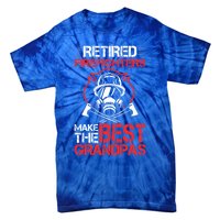 Grandfather Retired Firefighters Make The Best Grandpas Cute Gift Tie-Dye T-Shirt