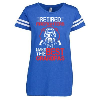 Grandfather Retired Firefighters Make The Best Grandpas Cute Gift Enza Ladies Jersey Football T-Shirt