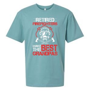 Grandfather Retired Firefighters Make The Best Grandpas Cute Gift Sueded Cloud Jersey T-Shirt