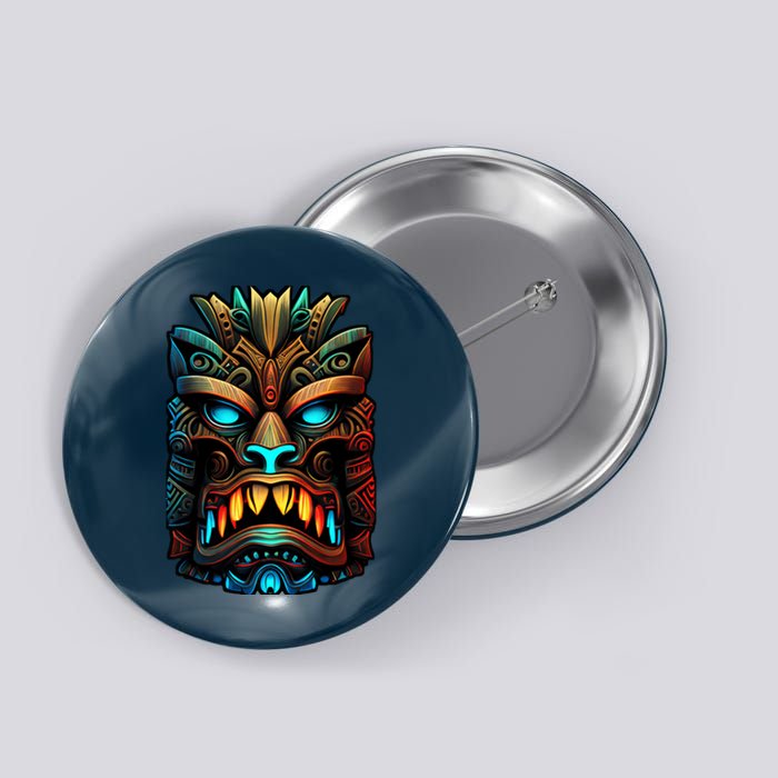 Get Ready For The Beach This Summer with Our Tiki Mask Button