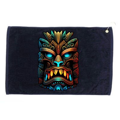 Get Ready For The Beach This Summer with Our Tiki Mask Grommeted Golf Towel