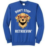 Golden Retriever Funny Design Outfit Dont Stop Retrievin Gift Sweatshirt