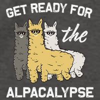 Get Ready For The Alpacalypse Funny Alpaca Fan Gift Vector Backpack