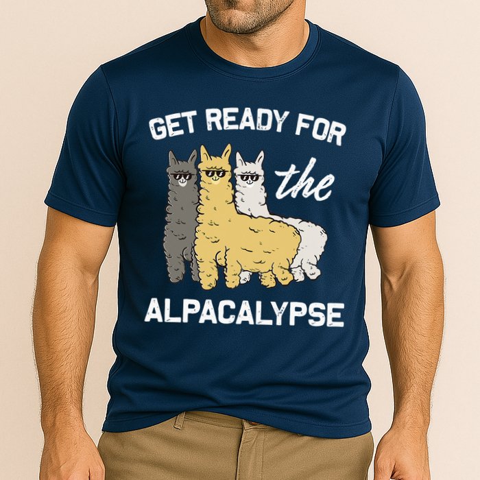 Get Ready For The Alpacalypse Funny Alpaca Fan Gift Performance Shirt