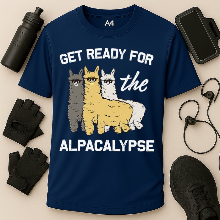 Get Ready For The Alpacalypse Funny Alpaca Fan Gift Performance Shirt