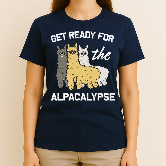 Get Ready For The Alpacalypse Funny Alpaca Fan Gift T-Shirt