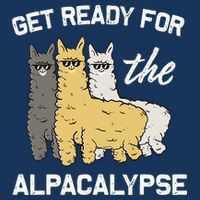 Get Ready For The Alpacalypse Funny Alpaca Fan Gift Drawstring Bag