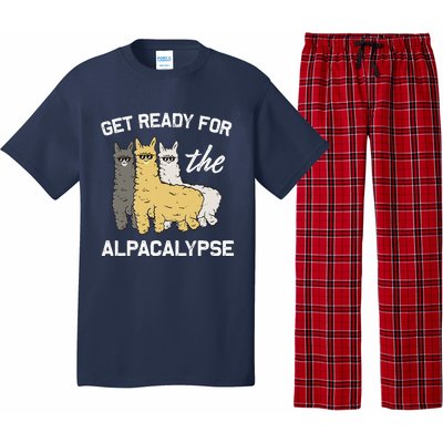 Get Ready For The Alpacalypse Funny Alpaca Fan Gift Pajama Set