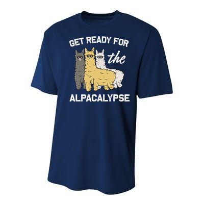 Get Ready For The Alpacalypse Funny Alpaca Fan Gift Youth Performance Sprint T-Shirt