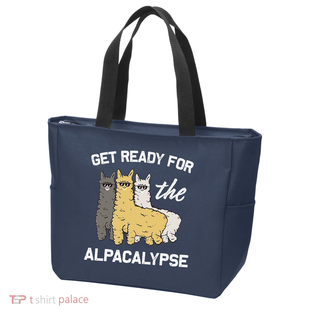 Get Ready For The Alpacalypse Funny Alpaca Fan Gift Zip Tote Bag