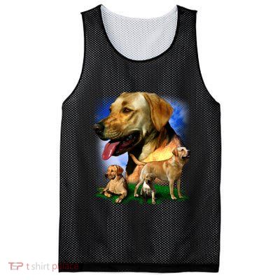 Golden Retriever Family Of Dogs Portrait Mesh Reversible Basketball Jersey Tank