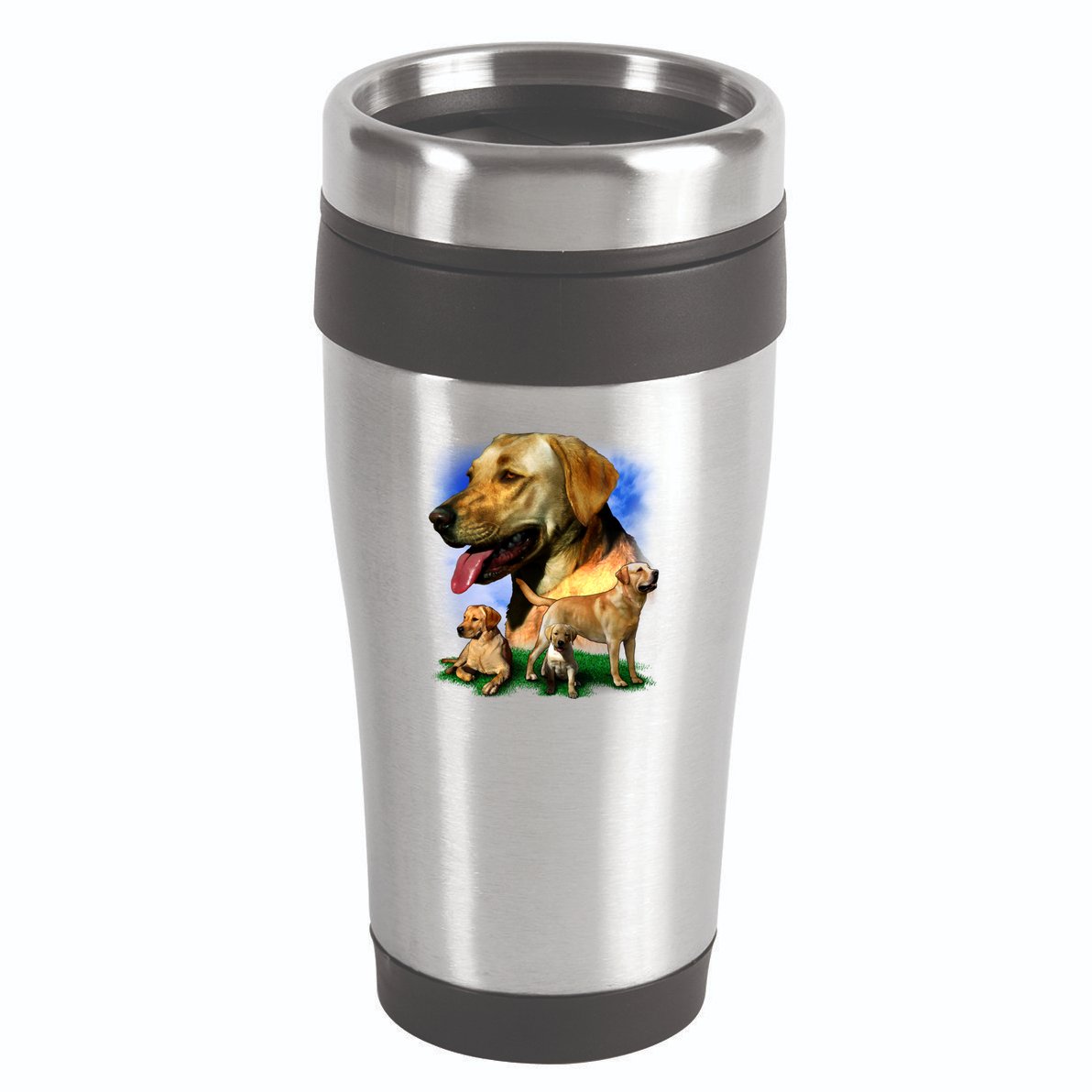 Golden Retriever Family Of Dogs Portrait 16oz Travel Tumbler