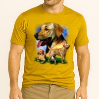 Golden Retriever Family Of Dogs Portrait Cooling Performance Crew T-Shirt