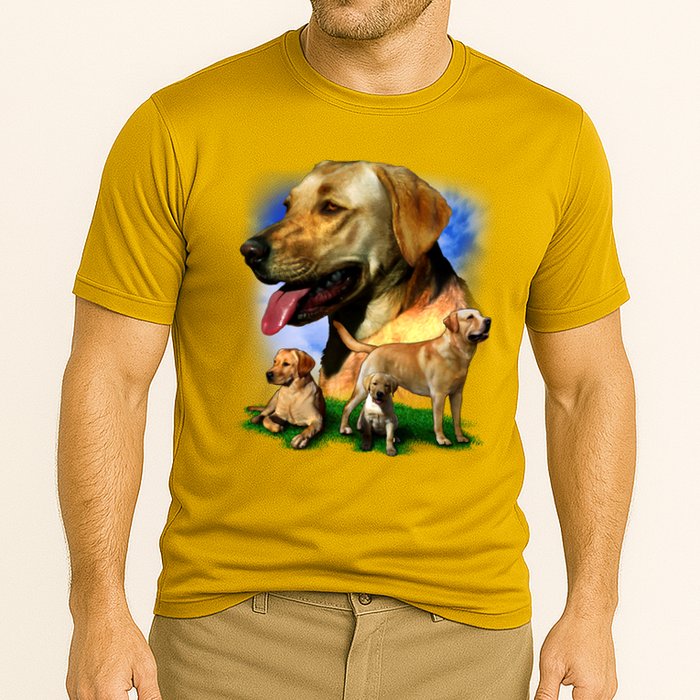 Golden Retriever Family Of Dogs Portrait Cooling Performance Crew T-Shirt