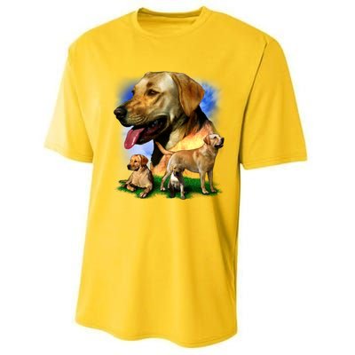 Golden Retriever Family Of Dogs Portrait Performance Sprint T-Shirt