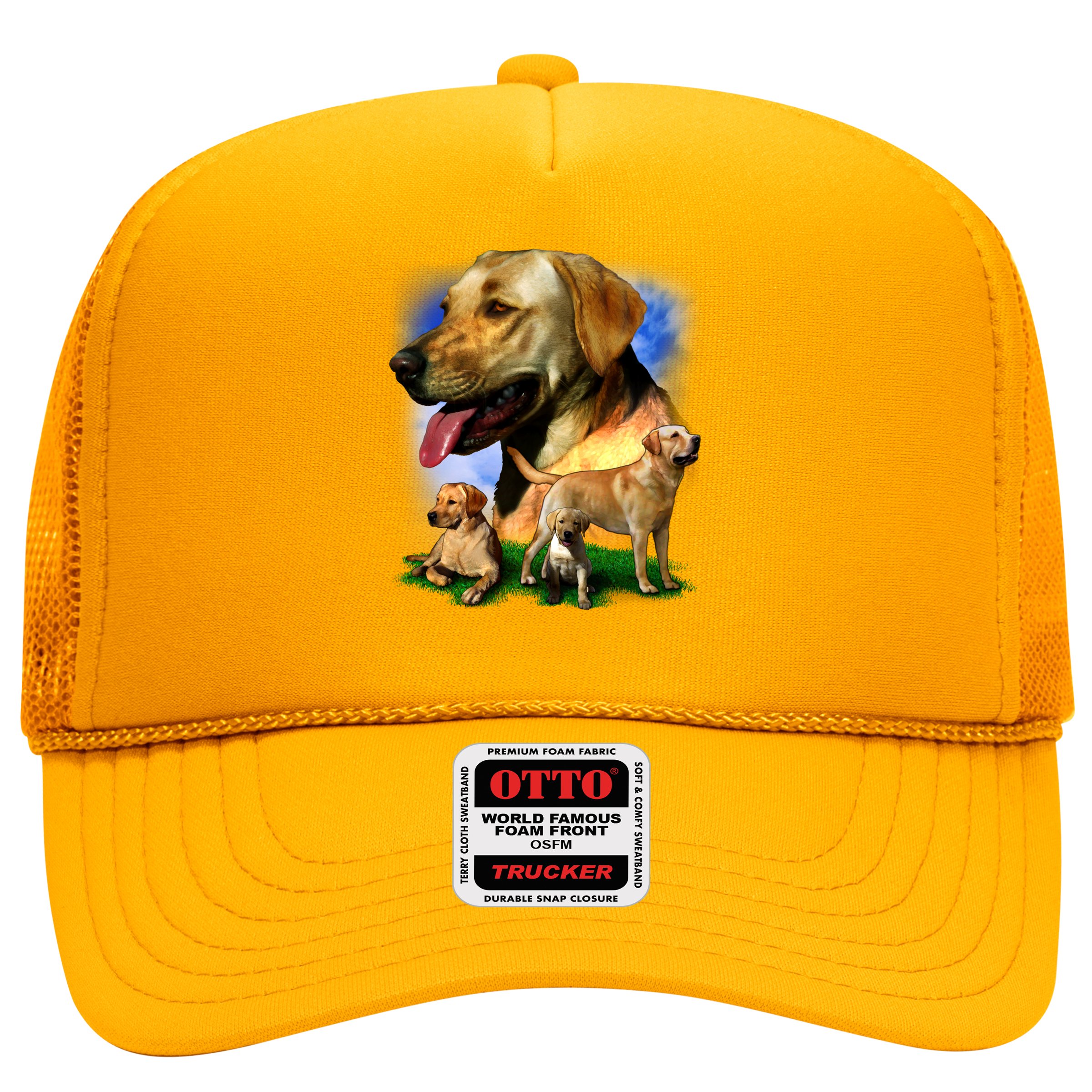 Golden Retriever Family Of Dogs Portrait Hat