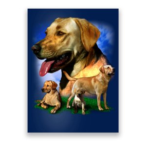 Golden Retriever Family Of Dogs Portrait Poster