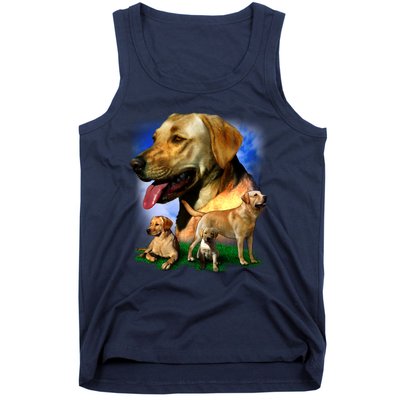 Golden Retriever Family Of Dogs Portrait Tank Top