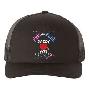 Gender Reveal For Dad Blue Daddy Loves You Hoodie Yupoong Adult 5-Panel Trucker Hat