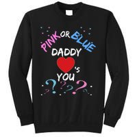 Gender Reveal For Dad Blue Daddy Loves You Hoodie Sweatshirt