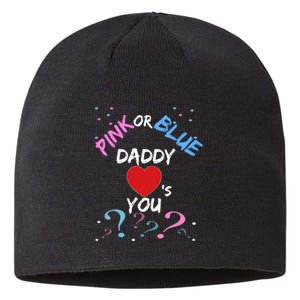 Gender Reveal For Dad Blue Daddy Loves You Hoodie Sustainable Beanie