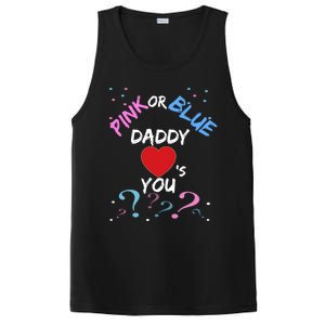 Gender Reveal For Dad Blue Daddy Loves You Hoodie PosiCharge Competitor Tank