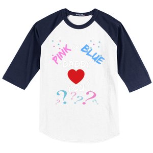 Gender Reveal For Dad Blue Daddy Loves You Hoodie Baseball Sleeve Shirt