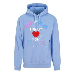 Gender Reveal For Dad Blue Daddy Loves You Hoodie Unisex Surf Hoodie