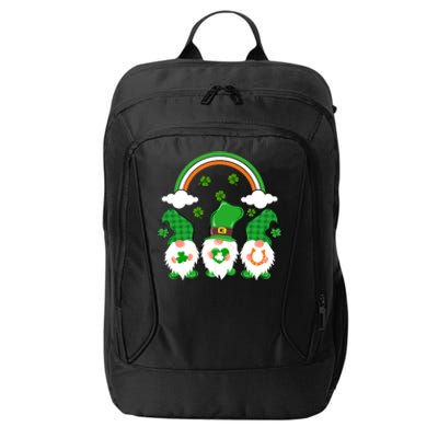 Gnomies Rainbow Funny St Patrick's Day City Backpack