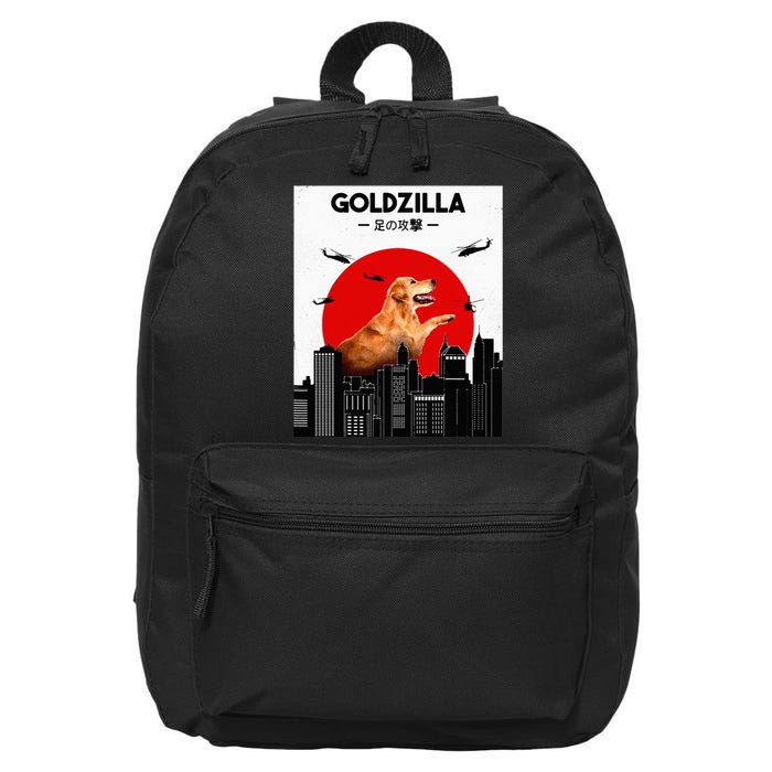 Golden Retriever Funny Golden Retriever 16 in Basic Backpack