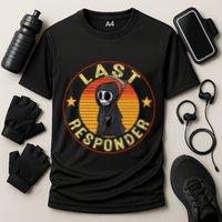 Grim Reaper Funny Dark Meme Mortician Last Responder Cooling Performance Crew T-Shirt