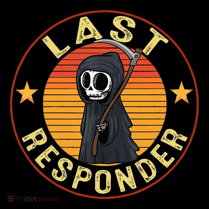 Grim Reaper Funny Dark Meme Mortician Last Responder Bucket Hat