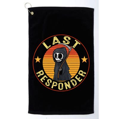 Grim Reaper Funny Dark Meme Mortician Last Responder Golf Towel