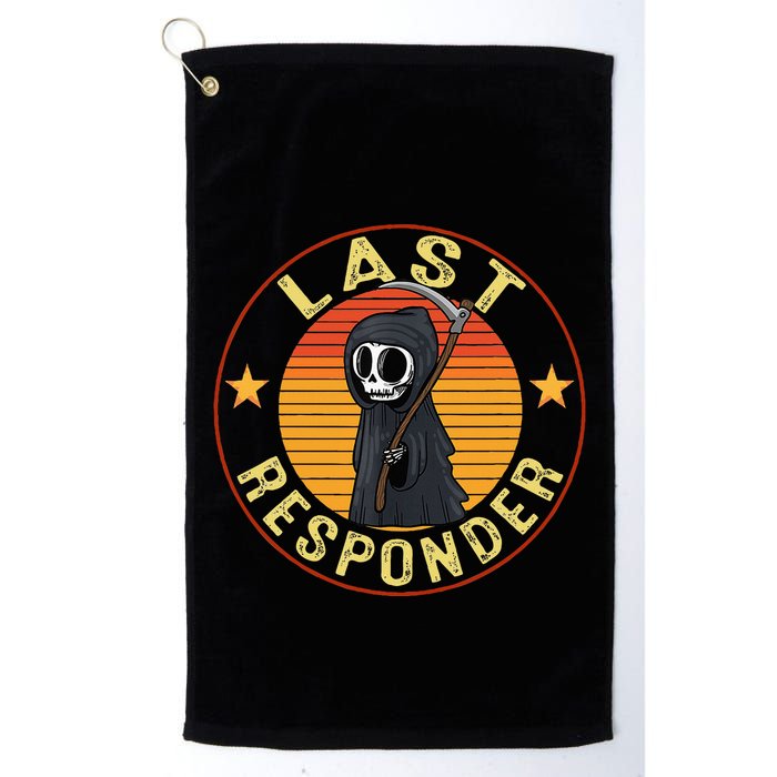 Grim Reaper Funny Dark Meme Mortician Last Responder Golf Towel