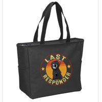 Grim Reaper Funny Dark Meme Mortician Last Responder Zip Tote Bag