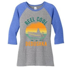 Grandpa Russia Fishing Family Russian Gift Idea Gift Women's Tri-Blend 3/4-Sleeve Raglan Shirt