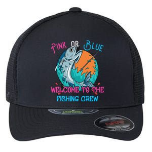 Gender Reveal Fishing Design For A Fishermen Flexfit Unipanel Trucker Cap