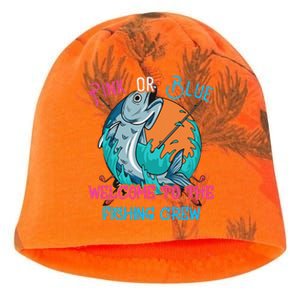 Gender Reveal Fishing Design For A Fishermen Kati - Camo Knit Beanie