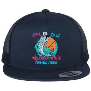 Gender Reveal Fishing Design For A Fishermen Flat Bill Trucker Hat