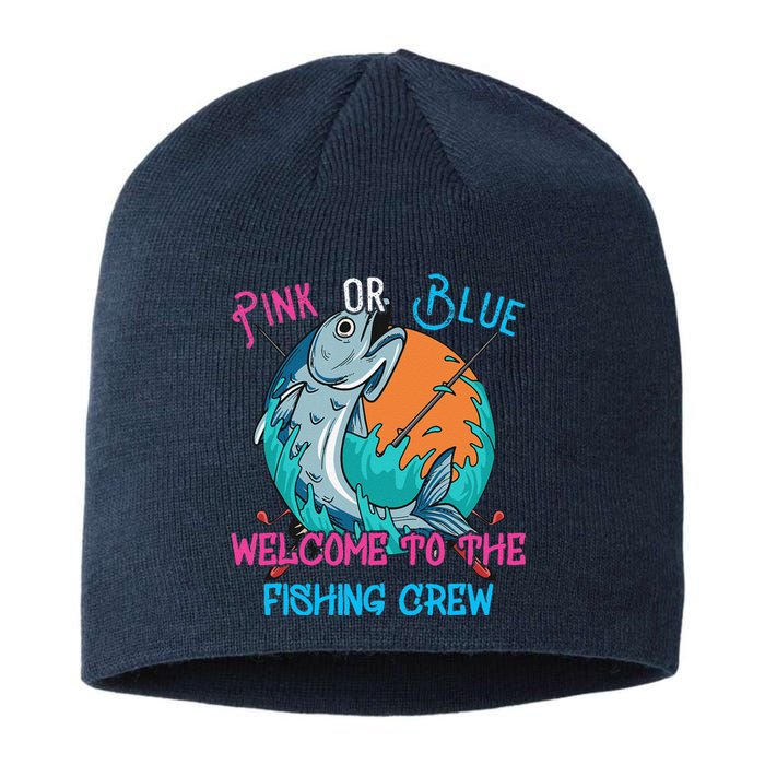 Gender Reveal Fishing Design For A Fishermen Sustainable Beanie