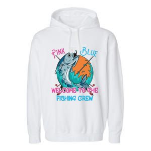 Gender Reveal Fishing Design For A Fishermen Garment-Dyed Fleece Hoodie