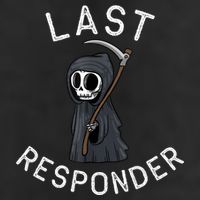 Grim Reaper Funny Dark Humor Mortician Last Responder Beanie