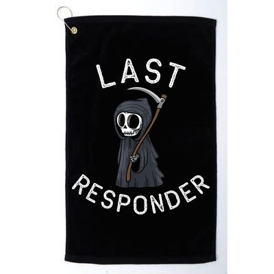 Grim Reaper Funny Dark Humor Mortician Last Responder Golf Towel