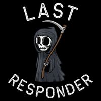 Grim Reaper Funny Dark Humor Mortician Last Responder Zip Tote Bag