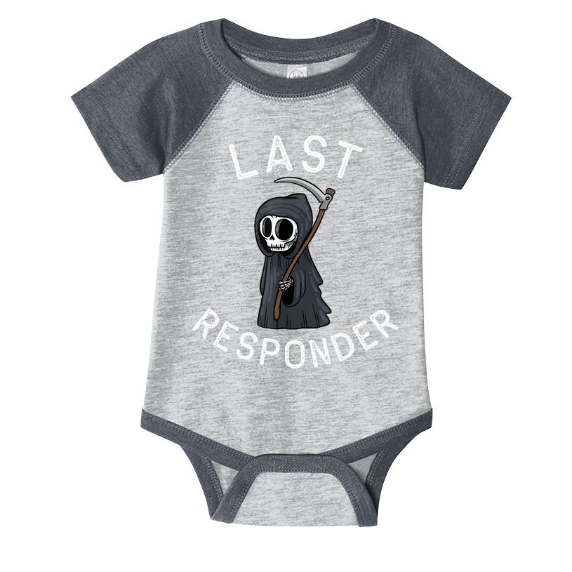 Grim Reaper Funny Dark Humor Mortician Last Responder Infant Baby Jersey Bodysuit