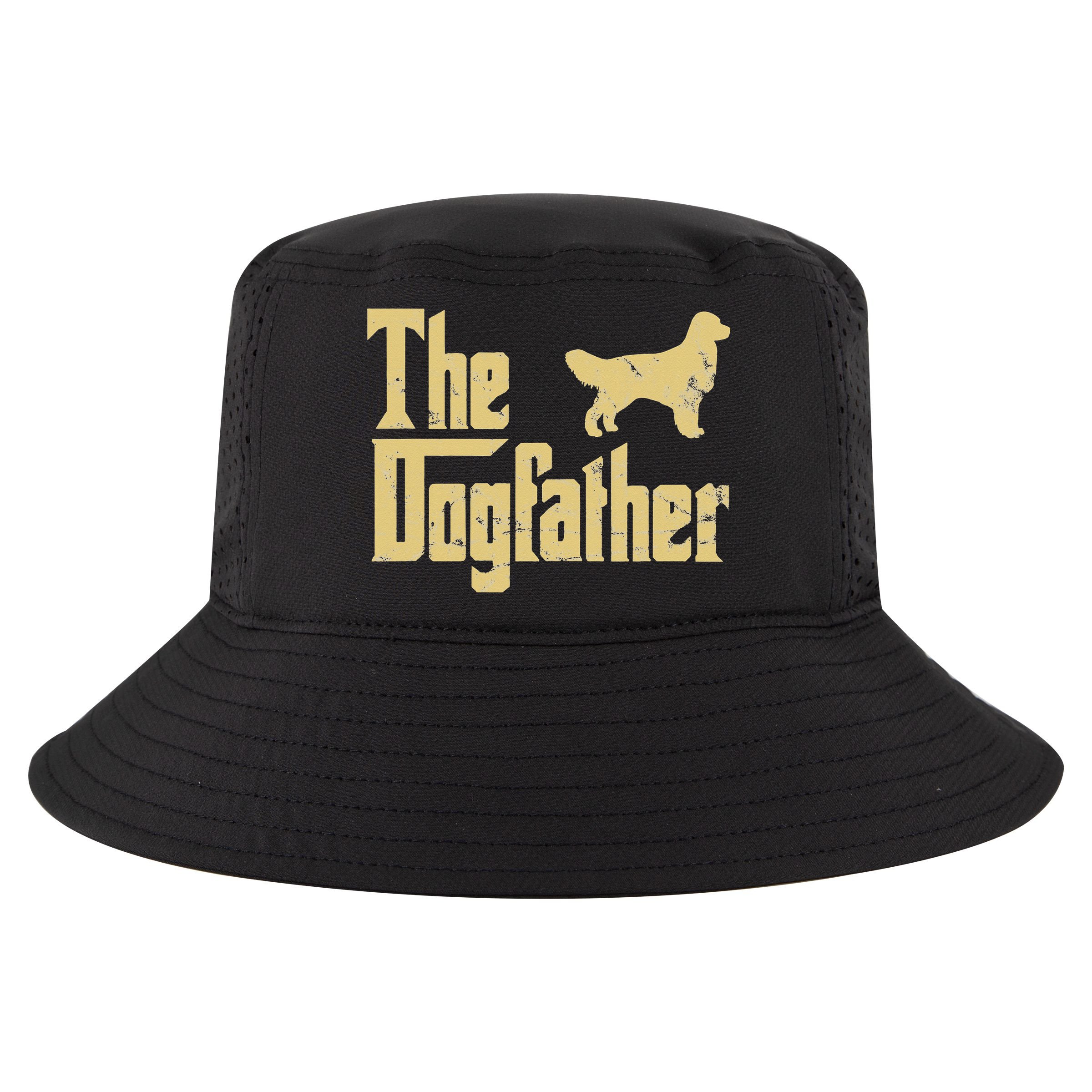 Golden Retriever Funny Dog The Dogfather Parody Cool Comfort Performance Bucket Hat