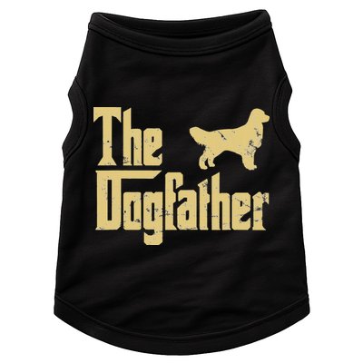 Golden Retriever Funny Dog The Dogfather Parody Doggie Tank